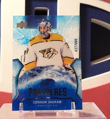 Connor Ingram 2020-21 - Ice Premieres Rookie /999 Ud Ice